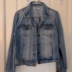 a demin jacket. size small